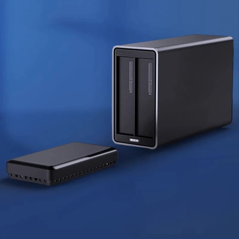Armadio di espansione per disco rigido Docking station per HDD da 3,5 pollici Type-C a 5 alloggiamenti Custodia per HDD in alluminio da 5 Gbps Custodia per HDD USB 3.1 Single Bay
