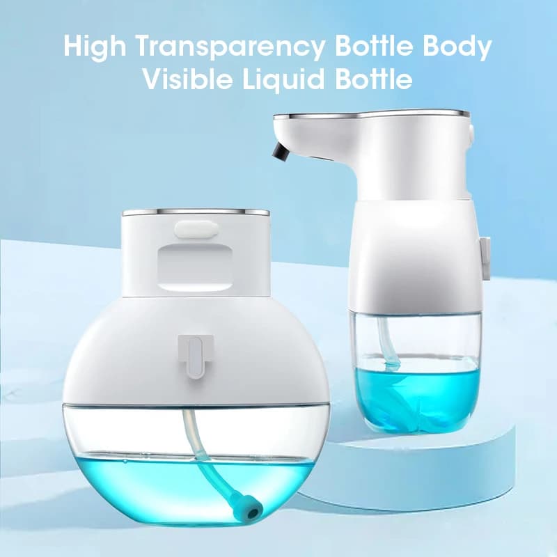 Dispenser Automatico di Sapone a Schiuma 400ml Senza Contatto con Materiale ABS Ricarica USB Schiuma/Gocce