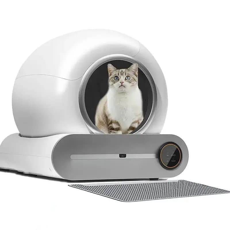 Lettiera per Gatti Elettrica Automatica Autopulente | Lettiera Intelligente per Gatti con Sensore Anti-Schizzi e Pulizia Automatica