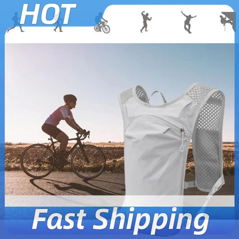 Unisex Lightweight Trail Running Backpack Camping Hydration Bladder Bag Water Pack Backpack Vest for Runner Trail Race