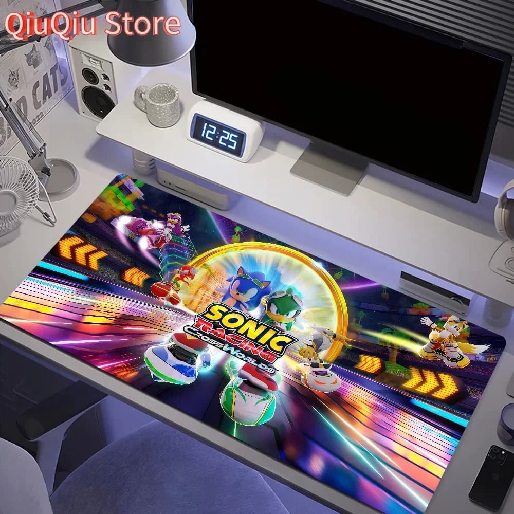 Tappetino per mouse Anti-caduta Casa Personalizzato ergonomico Nin Ufficio Gioco in gomma Sonic CrossWorlds Tappetino da scrivania grande Tastiera PC R-Racing antiscivolo