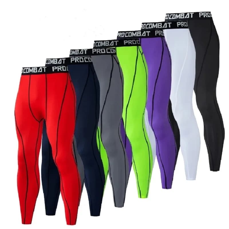Men's Compression Shorts for Running, Sports, Gym, Basket, Fitness, Exercise, Cycling - Leggings Court 3/4