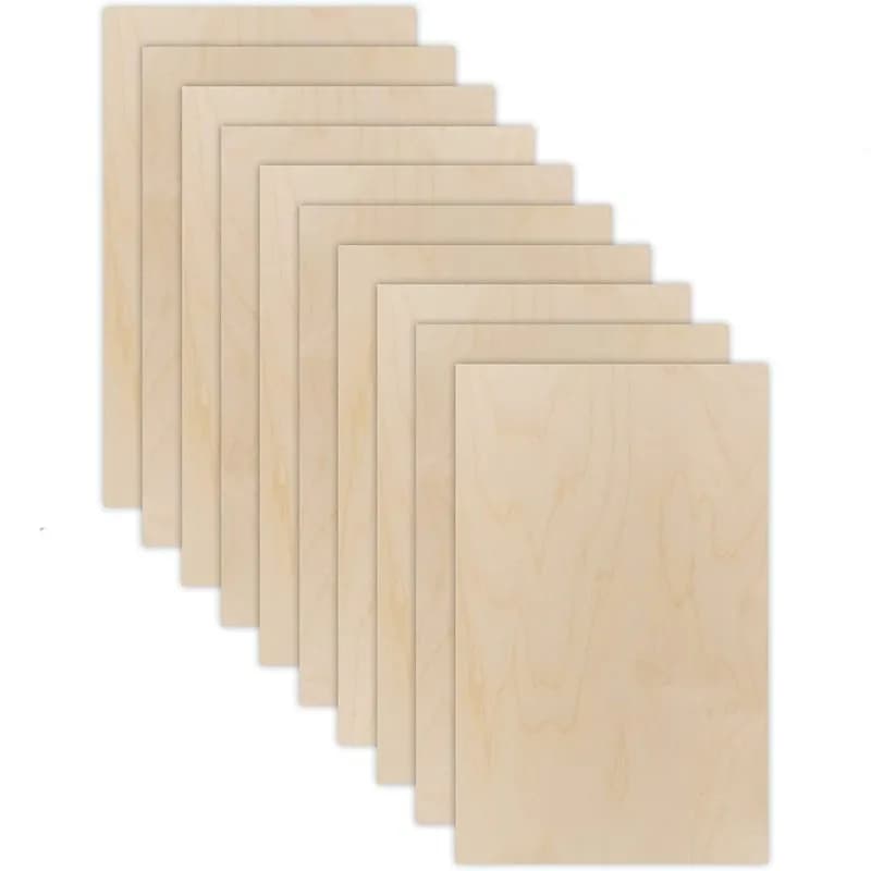 Pezzi quadrati in legno vuoti Ritagli in legno quadrati ad angolo tondo non finiti per progetti artigianali fai-da-te incisione laser intaglio