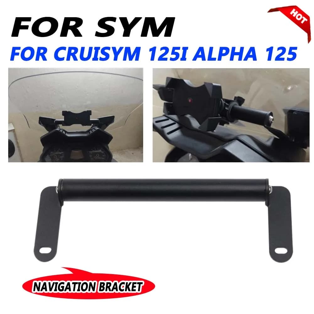 Per SYM Cruisym 125i Cruisym Alpha 125 Scooter Parabrezza Supporto Del Basamento Del Telefono Mobile Supporto di Navigazione GPS Staffa Accessori