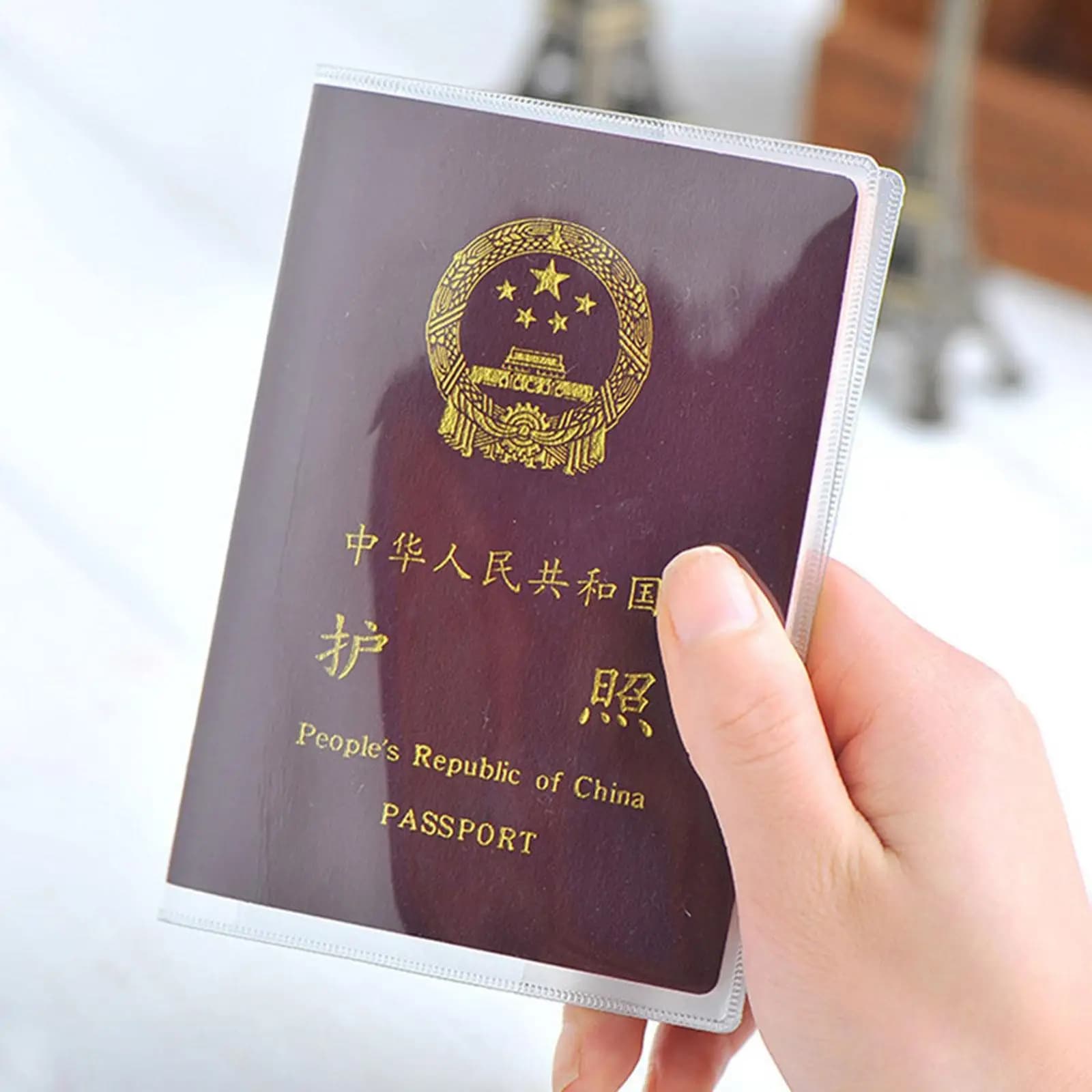 5 pcs transparent passport case Waterproof PVC transparent passport case for credit card passport protection
