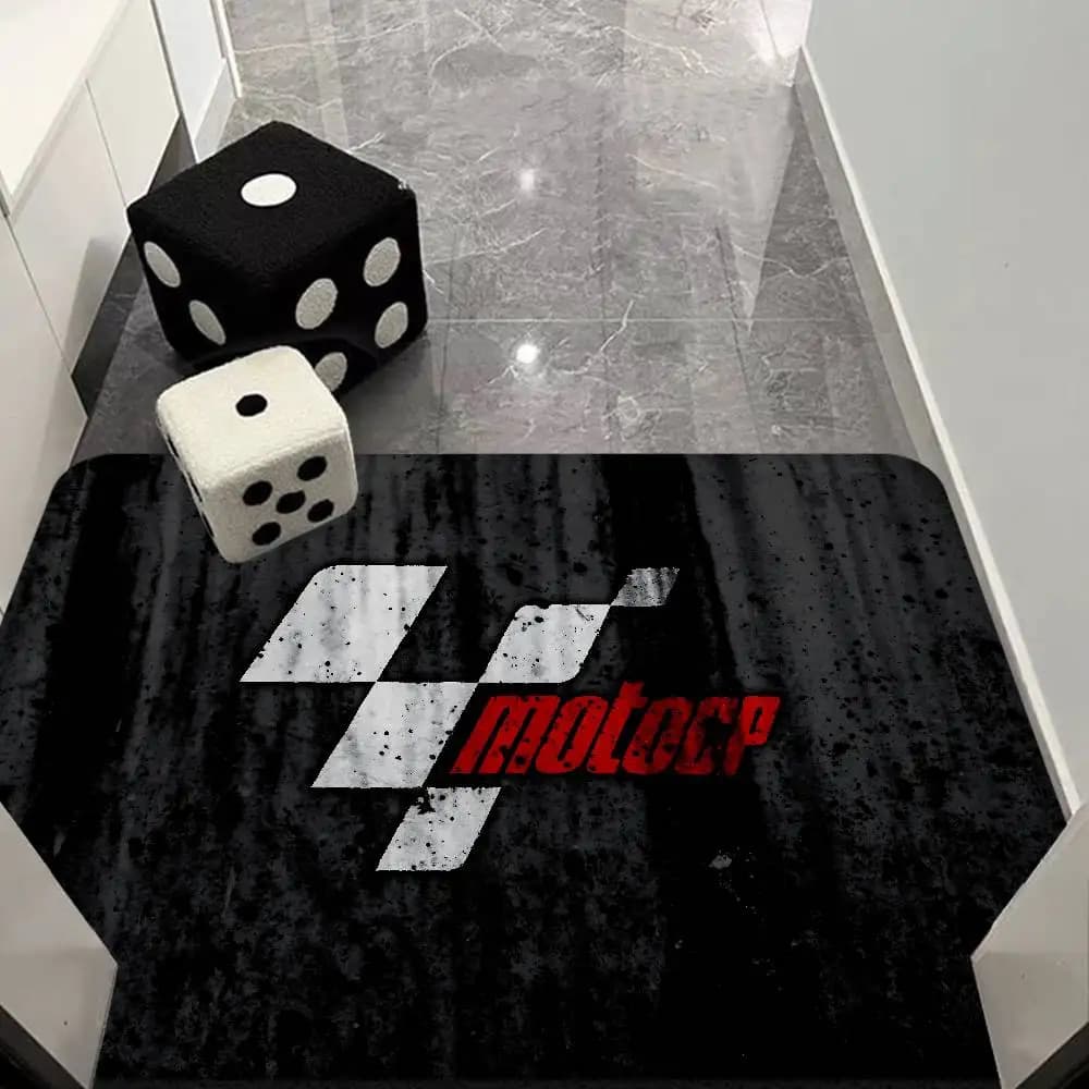 Moto GP Motorcycle Room Mats Anti-slip Absorb Water Long Strip Cushion Bedroon Mat Household Carpets