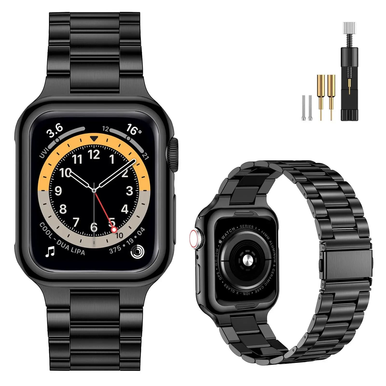 Cinturino in acciaio inossidabile per cinturino Apple Watch 45mm 41mm 44mm 40mm 42mm 38mm 3 4 5 6 SE 44 mm Bracciale in metallo iWatch Series 7 45 mm