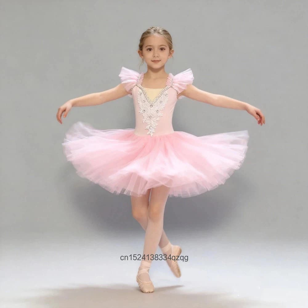 New Youth Girl Ballet Dance Gauze Dress Ballet Children's Swan Dance Performance Tutu Clothing Children's Ballet Dance Costumes