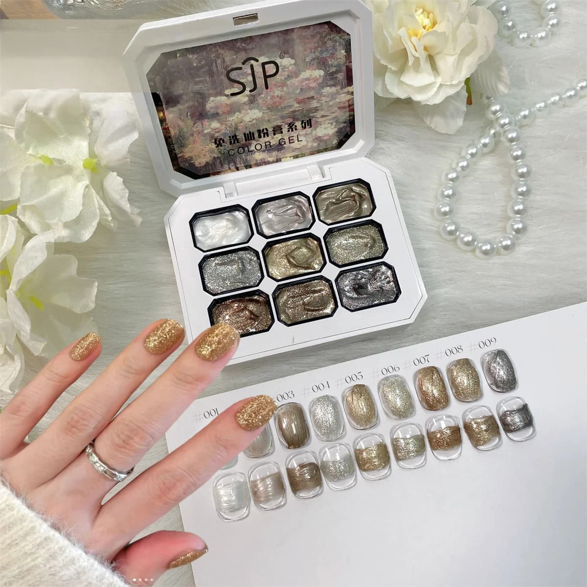1 pc 9 colors solid pat glue nail polish oil glue flash crushing diamond glue durable nail art creation decoration diy tool