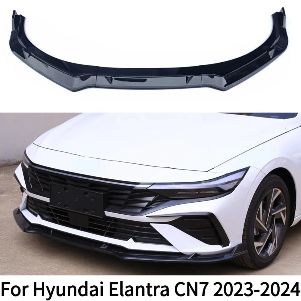Per Hyundai Elantra CN7 nuovo 2023 2024 auto paraurti anteriore Lip Spoiler Splitter diffusore staccabile Body Kit Cover Guard