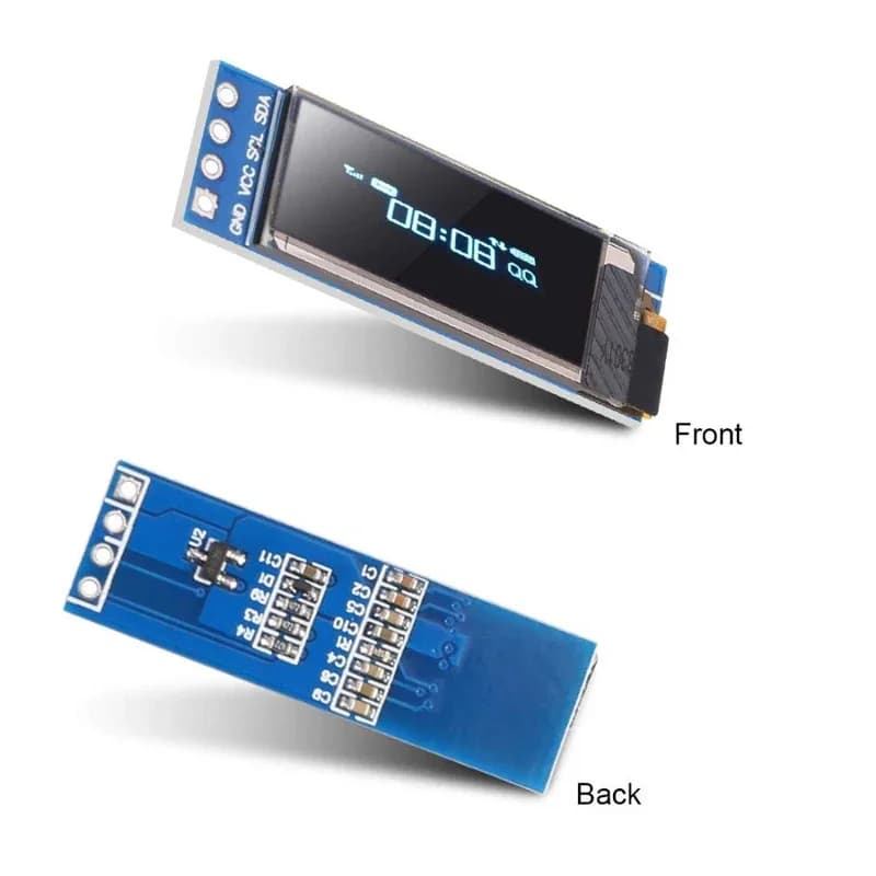 OLED I2C display module from 0,91 inch I2C SSD1306 I2C white/BLU DC 3,3 V ~ 5 V for Arduino