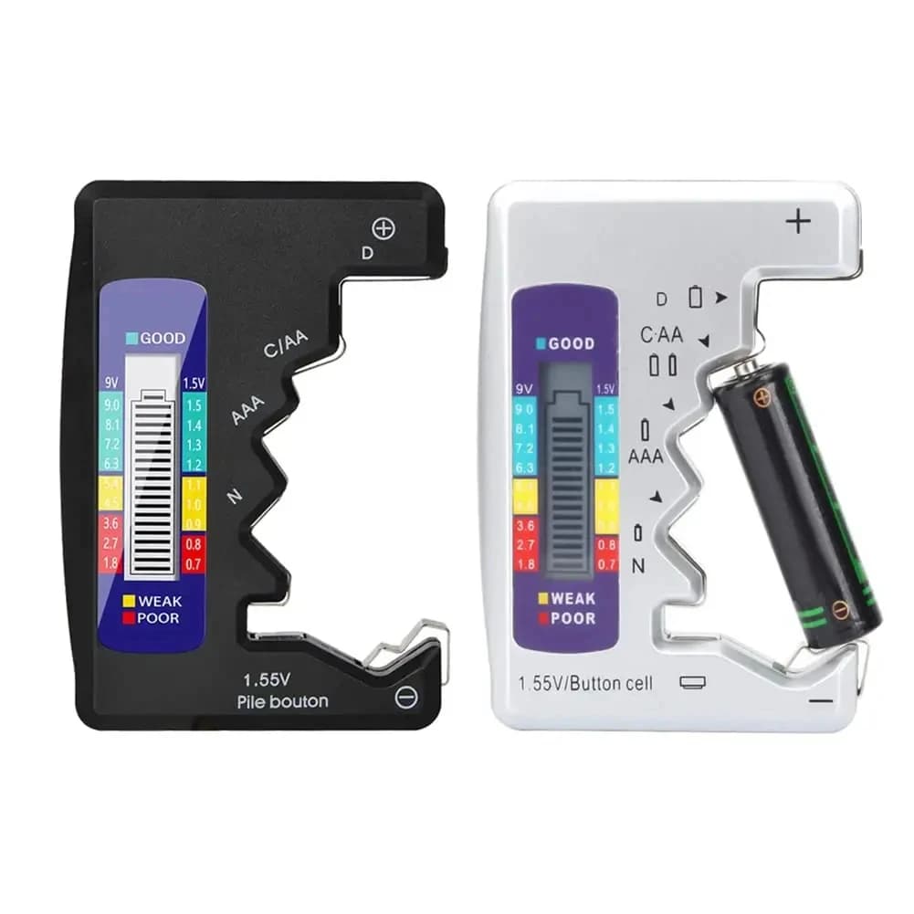 BT-886 Portable Battery Capacity Indicator Black Compact Size Lithium Battery Level Tester Digital Display Battery Voltage Meter