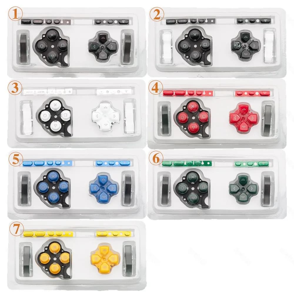 Set di Ricambi per PSP3000: Pulsanti ABXY, Select, Start, Home, D-PAD e Tasti Volume per Riparazione Console di Gioco