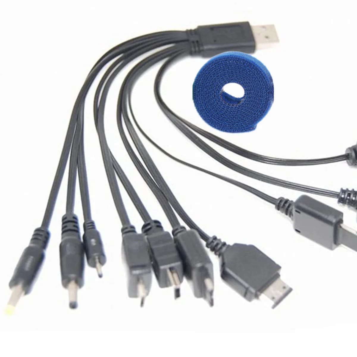 4 Pezzi Fascette Fermacavi in Nylon Riutilizzabili, Organizzatori per Cavi Elettronici, Computer, Chitarra, Altoparlanti, Microfoni