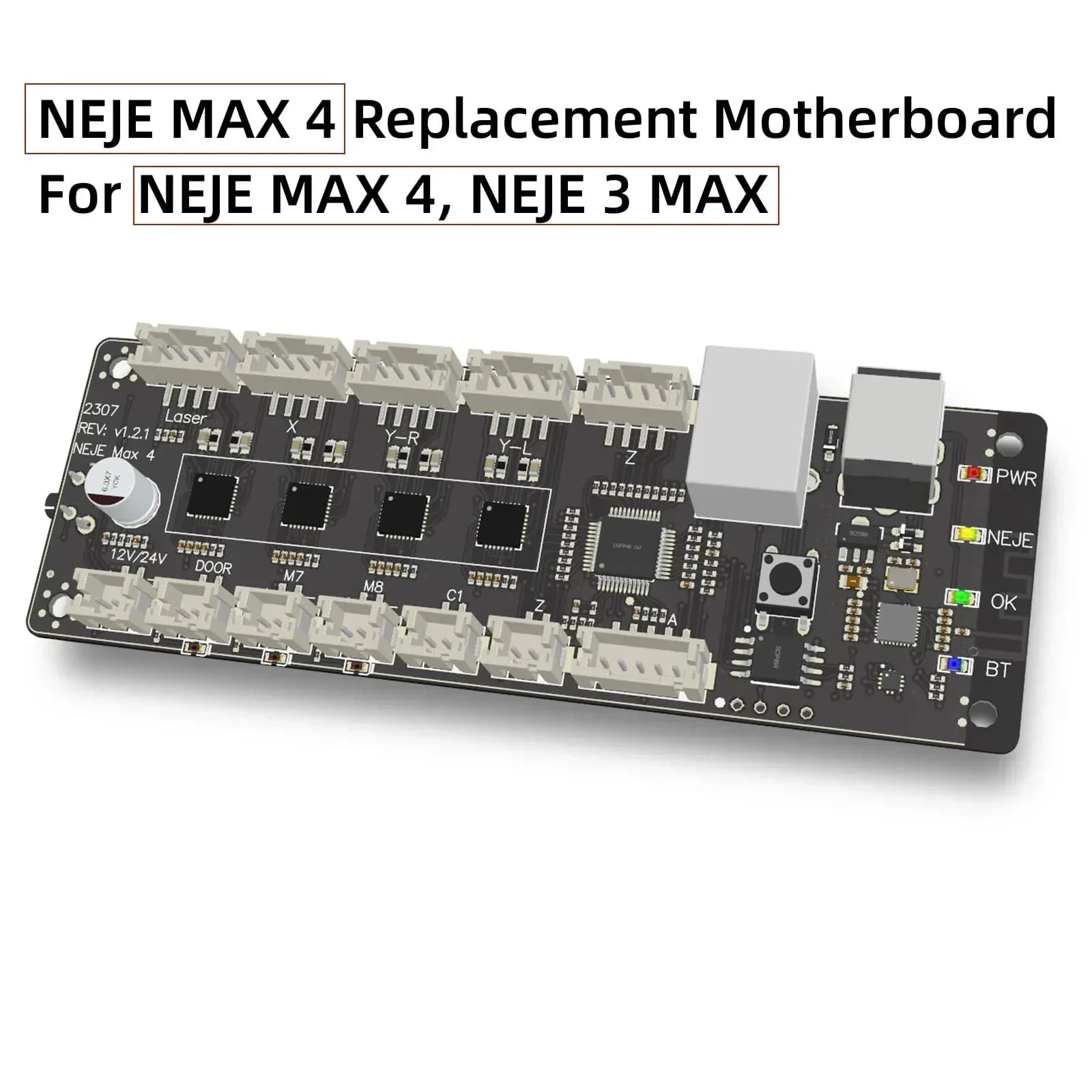 Original NEJE MAX series laser engraving machine control board spare parts, using new sensorless recovery technology