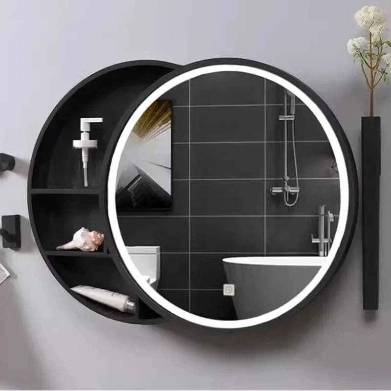 Armadietto a specchio portaoggetti Espejo Organizador Cuerpo Completo Scaffale Armadi a specchio Organizzatore in legno Hogar Mobili da bagno