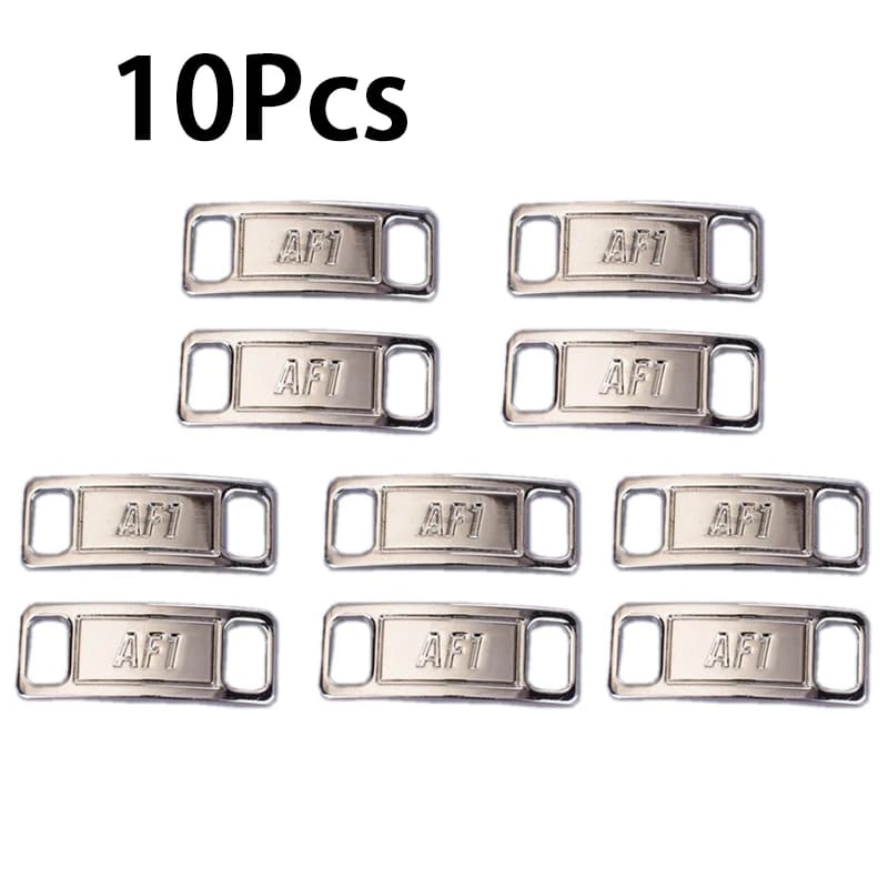 10 Pz Shoe Laces Buckle Metal Laces AF1 Shoe Laces Buckle Accessories Metal Lace Block Kit FAI Sneakers Metal Lace Buckle