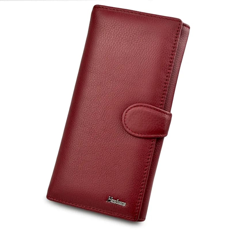 Portafoglio di Lusso in Pelle per Donna con Blocco RFID, Multi-Scomparto, Pochette con Cerniera per Uso Quotidiano