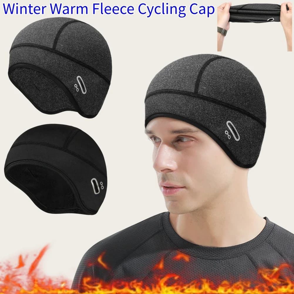 Outdoor Cycling Caps Windproof Thermal Fleece MTB Bicycle Cap Ski Riding Motorcycle Hat Winter Bandana Ciclismo Headband