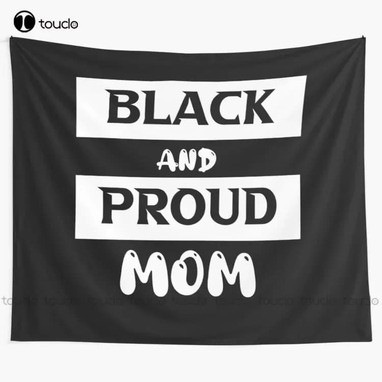 New Black & Proud Mom Tapestry Wall Tapestry In Store Tapestry Wall Hanging For Living Room Bedroom Dorm Room Home Decor