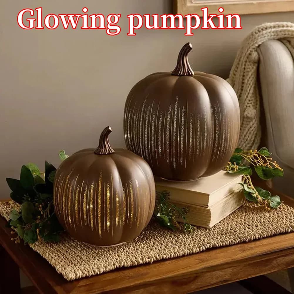 Zucche da notte stellata Scintillio Luce a LED Zucche in vetro Lampada da zucca di Halloween Luce per regalo per feste di Halloween Illumina decorazioni per la casa