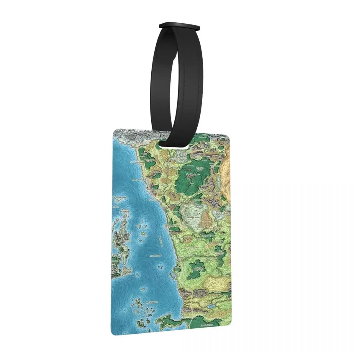 Faerun Mappa Etichette per bagagli Accessori per valigie Viaggio Bagagli portatili Etichetta d'imbarco Porta etichette ID Nome Indirizzo