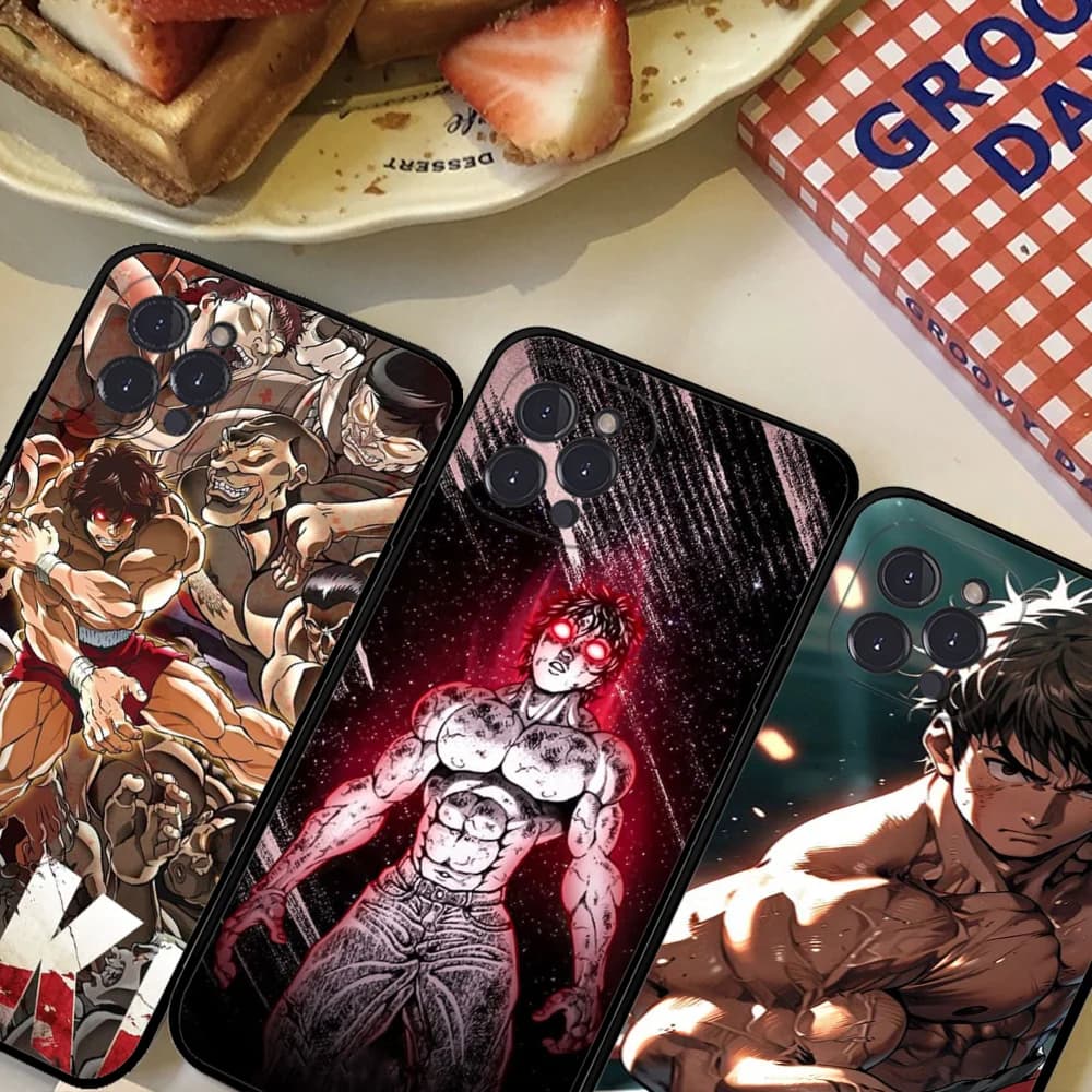 Anime B-Baki Phone Case For IPhone 16 15 8 7 6 6S Plus X SE XR XS 14 11 12 13 Mini Pro Max Mobile Case