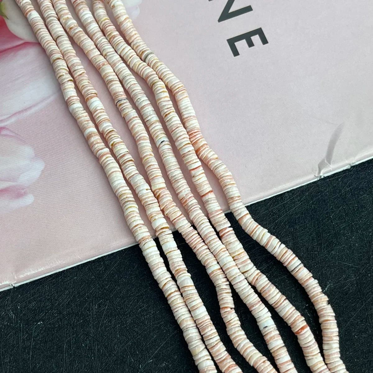 Perline distanziatrici rosa conchiglia da 6 mm, acqua dolce naturale, squisita creazione di gioielli fai da te, collane, bracciali, orecchini, accessori da sposa per donne