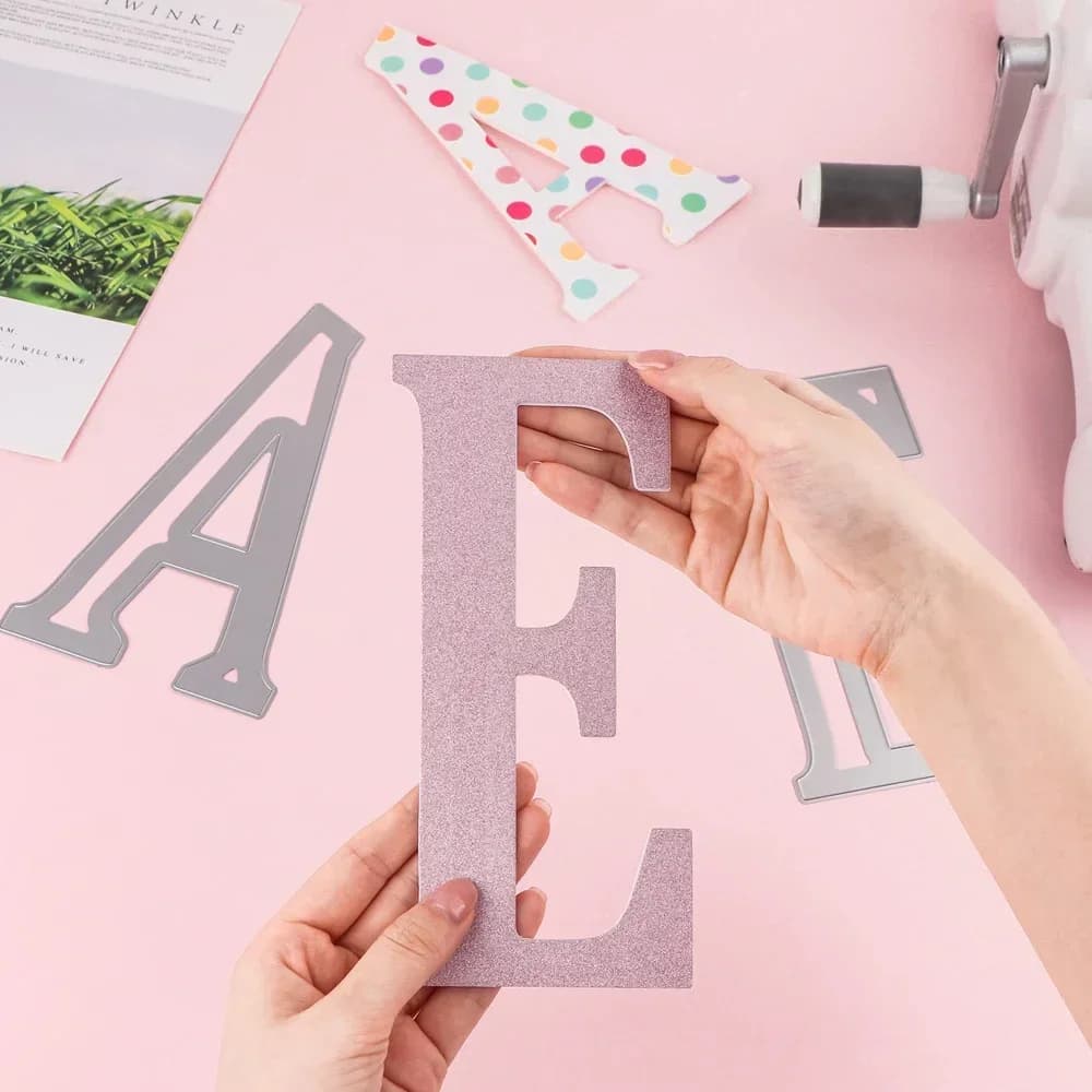 Large Big 20cm Capital Letters 26 A-Z Alphabets Metal Cutting Dies Set For DIY Scrapbooking Decoration Card Craft Making New