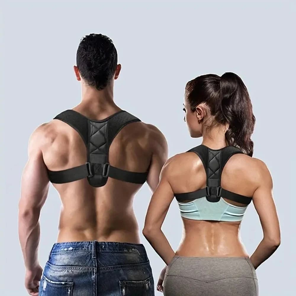 Cintura per la correzione della postura della schiena Prevenzione del gobbo Correzione della postura seduta Unisex Traspirante Modellamento del corpo Postura della schiena Corr