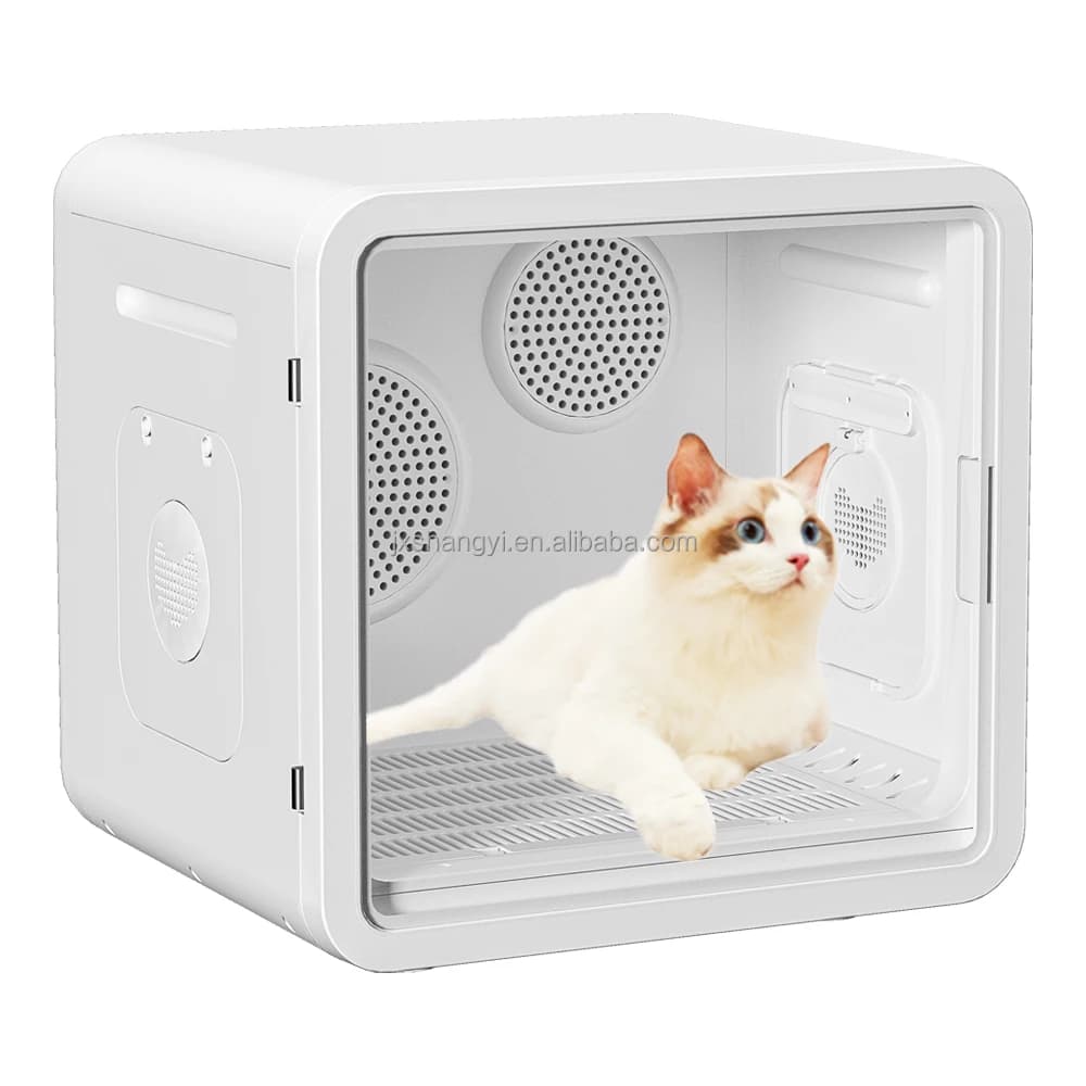 Custom 82L Dual Motor Pet Grooming Air Dryer Blower Pet Dryer Box For Cat Litter Dog