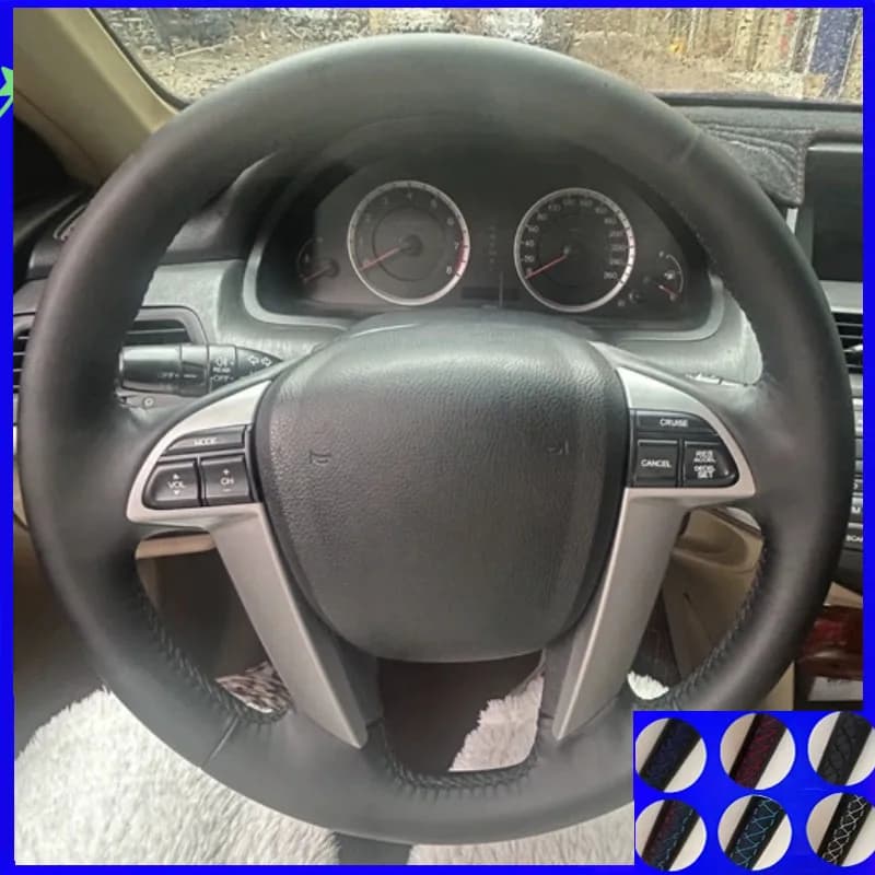 Coprivolante cucito a mano in pelle microfibra personalizzato per Honda Accord 8 Odyssey Crossto 2008-2017 Accessori auto