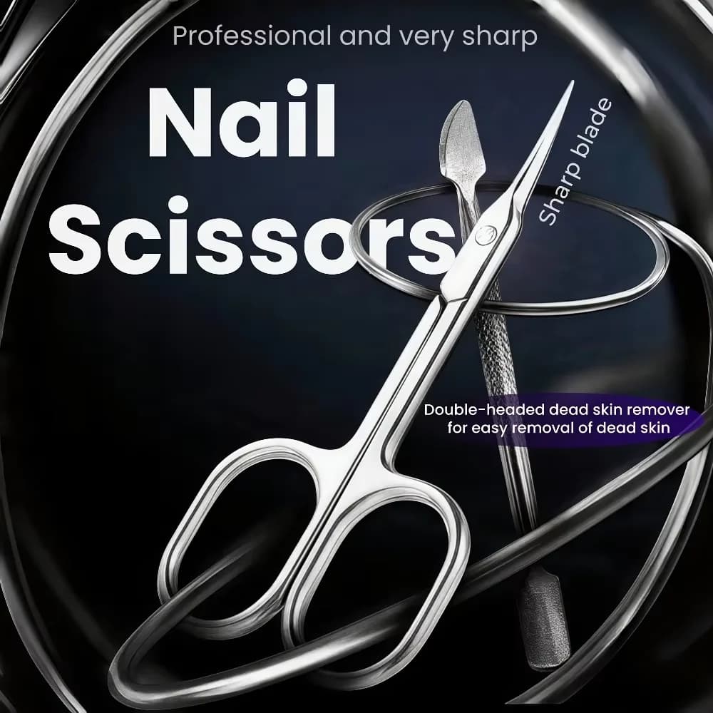 Stainless Steel for Nail Clippers Cuticle Scissors And Dead Skin Pushers - Designed for Precise Trimming Removing Dead Skin