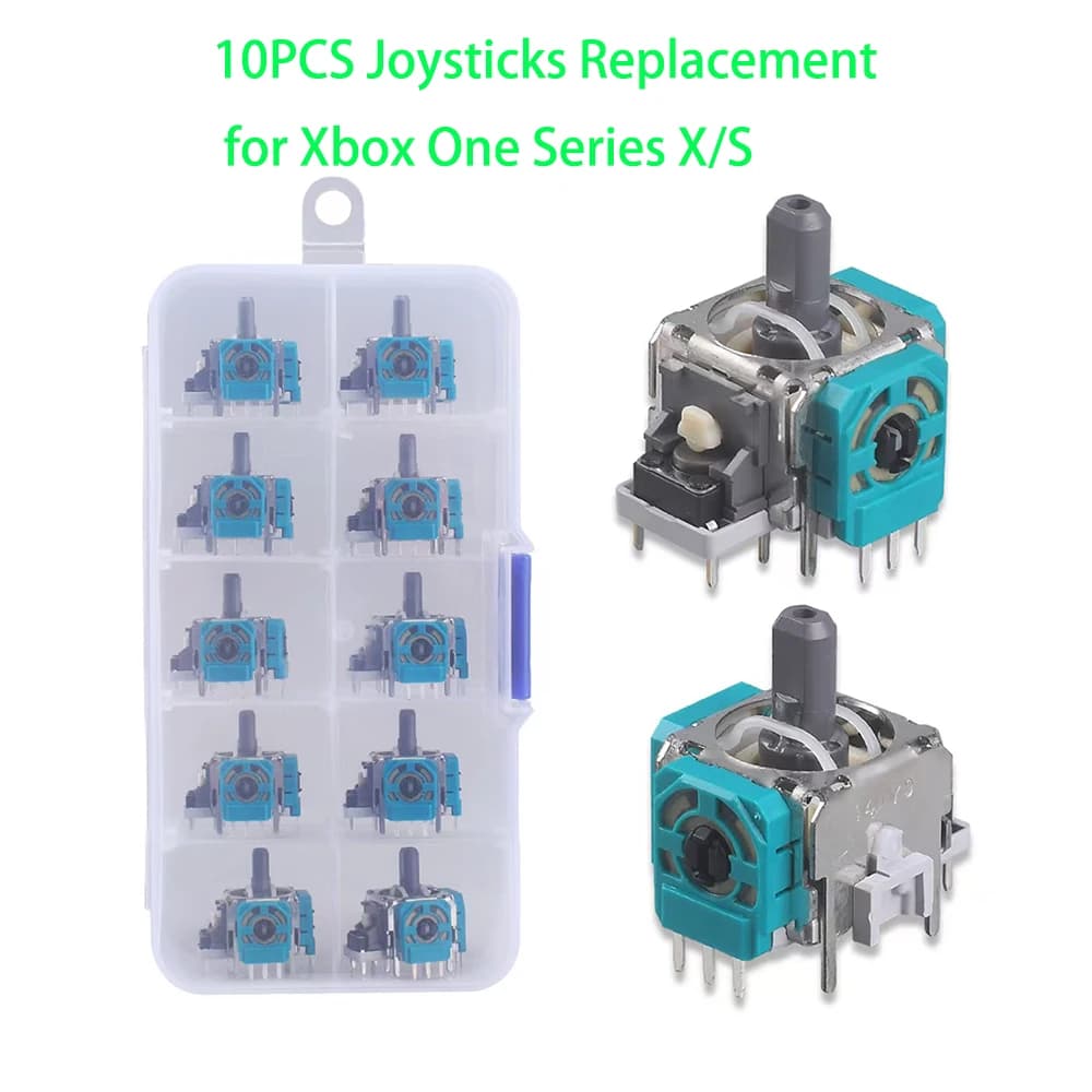 10 pz Sostituzione 3D Joystick Analogico ThumbStick Parti di Riparazione Accessorio Joystick 3D Analogico di Ricambio per Xbox One Serie X/S