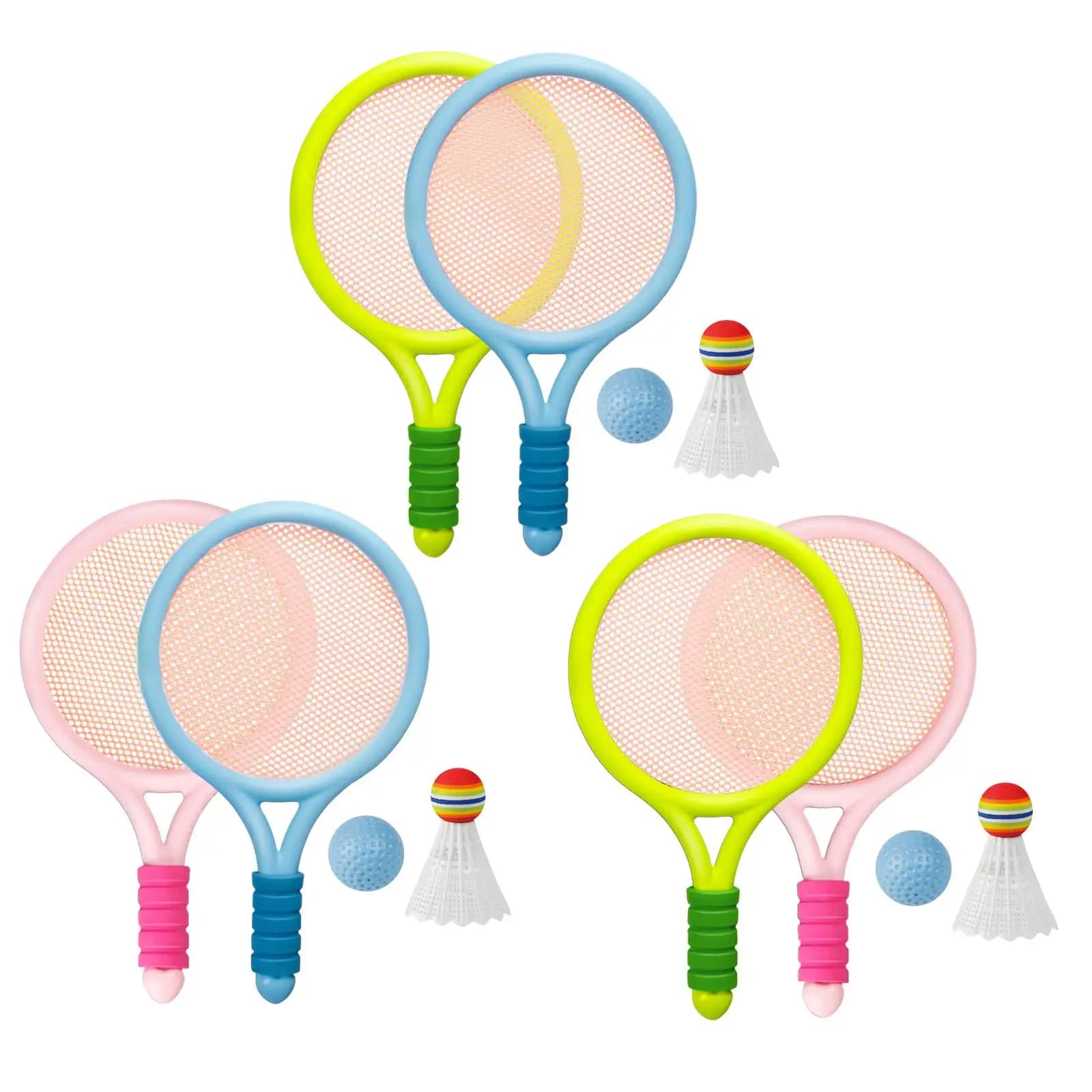 Durable Kids Badminton Tennis Racket With Tennis Ball And Badminton Beginner