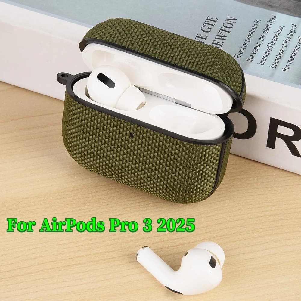 New For AirPods Pro 3 2025 Nylon Plastic Case Headphone Case for AirPods Pro 3 3rd Pro3 USB C Gen TPU Case Waterproof