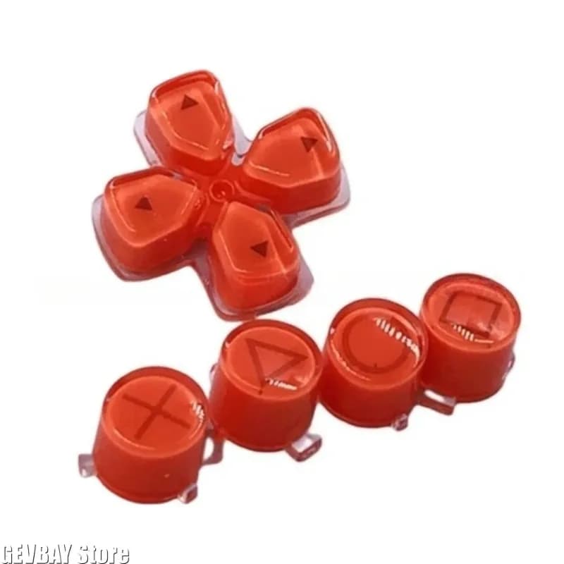 1PC Crystal ABXY D-Pad Cross Direction Function Buttons Replacement Kit For PS5 DualSense Controller V1 V2 V3