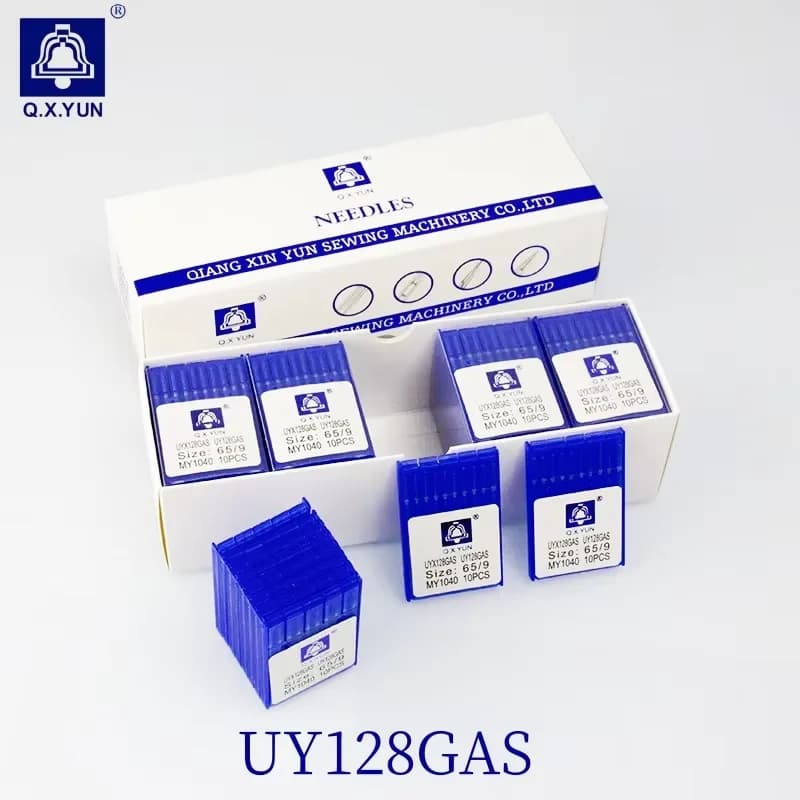 Sewing needles for sewing machine, industrial sewing machine accessory, q x yun 100 pieces uy128gas 65/9 #75/11 #90/14#qxyun