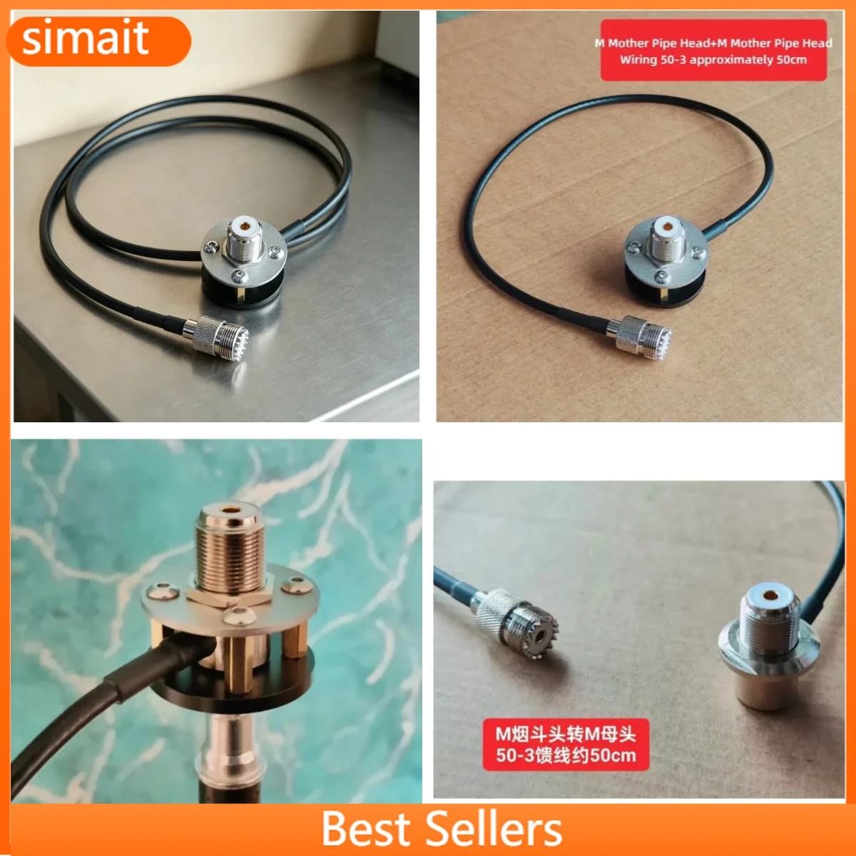 Portable Tripod Antenna Mount Base Bracket Shortwave UV Dual Band M-Pipe 1/4inch Thread Outdoor