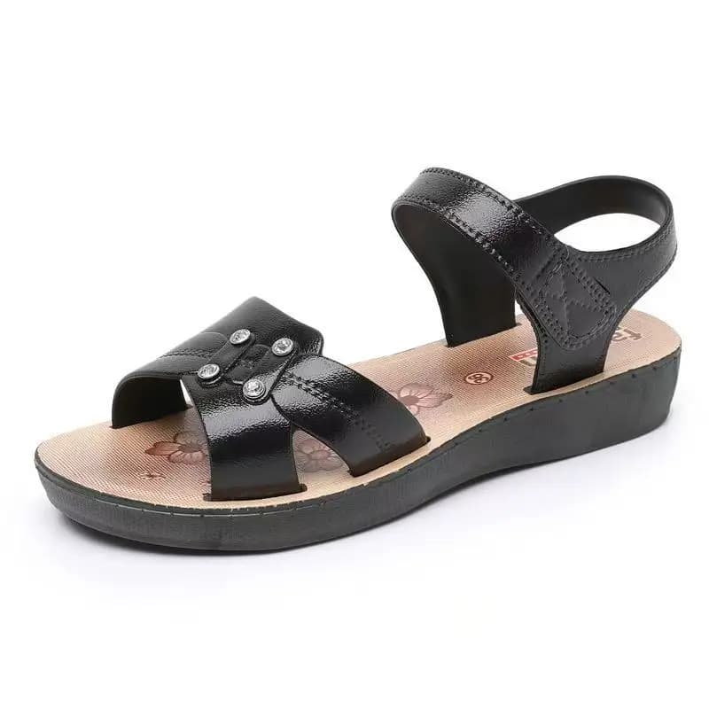 Sandali da donna estivi nuovi con punta aperta e suola piatta, suola morbida, antiscivolo, leggeri, traspiranti, in velcro, impermeabili, da spiaggia all'aperto