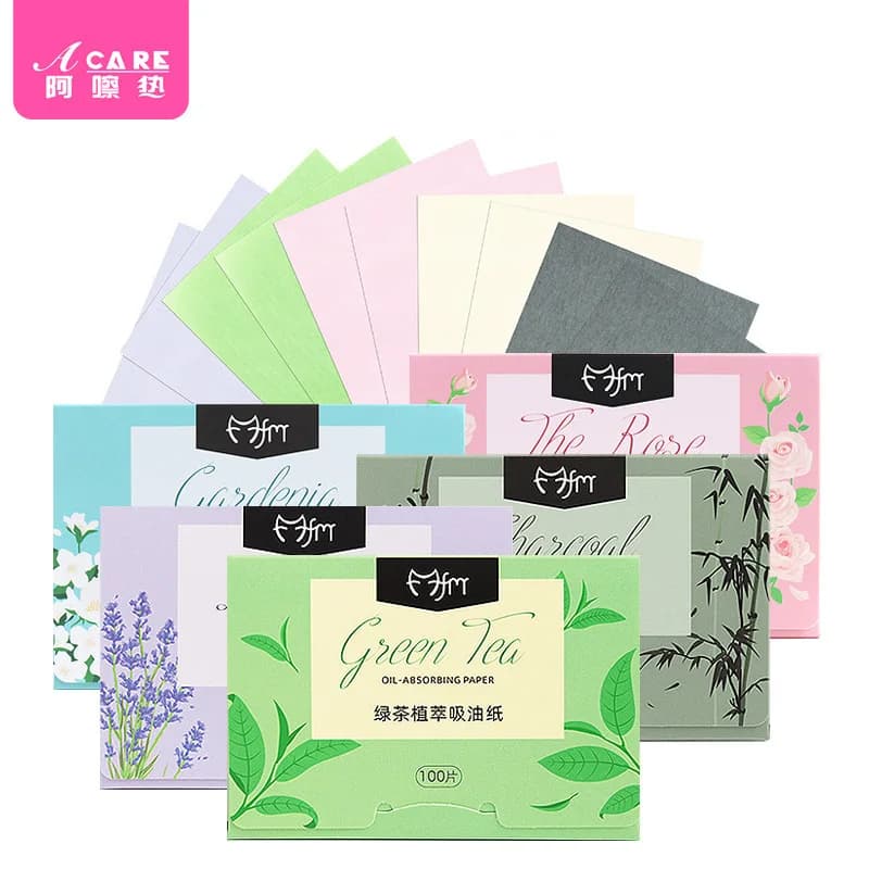 Carta assorbente olio A1 - facile da usare, asciugamano viso, tessuto portatile per viso uomo, superficie per rimuovere l'olio, carta portatile per donna