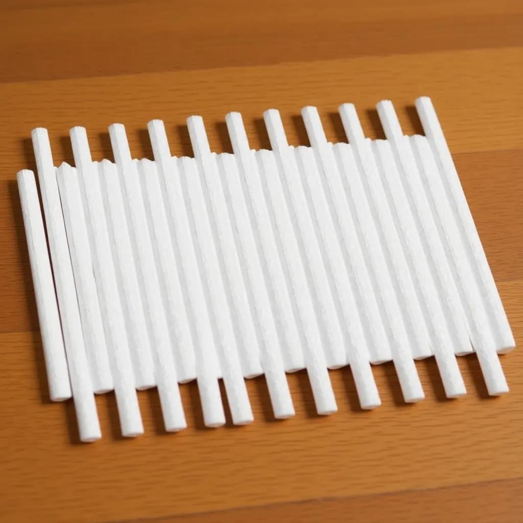 40 Bastoncini Diffusori in Fibra, Bastoncini di Cotone Extra Assorbenti per Umidificatore, Bastoncini Lunghi per Diffusione di Oli Essenziali Volatili