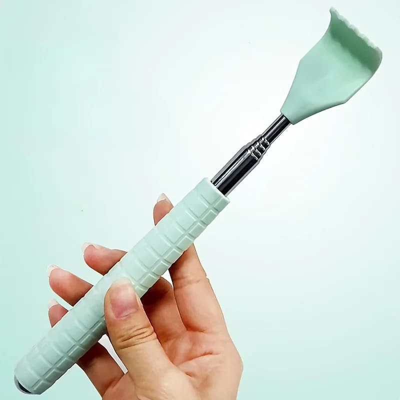 Extendable Back Scratcher Plastic Portable Telescopic Rubber Handle Back Scratchers Acupoint Massager Scalable