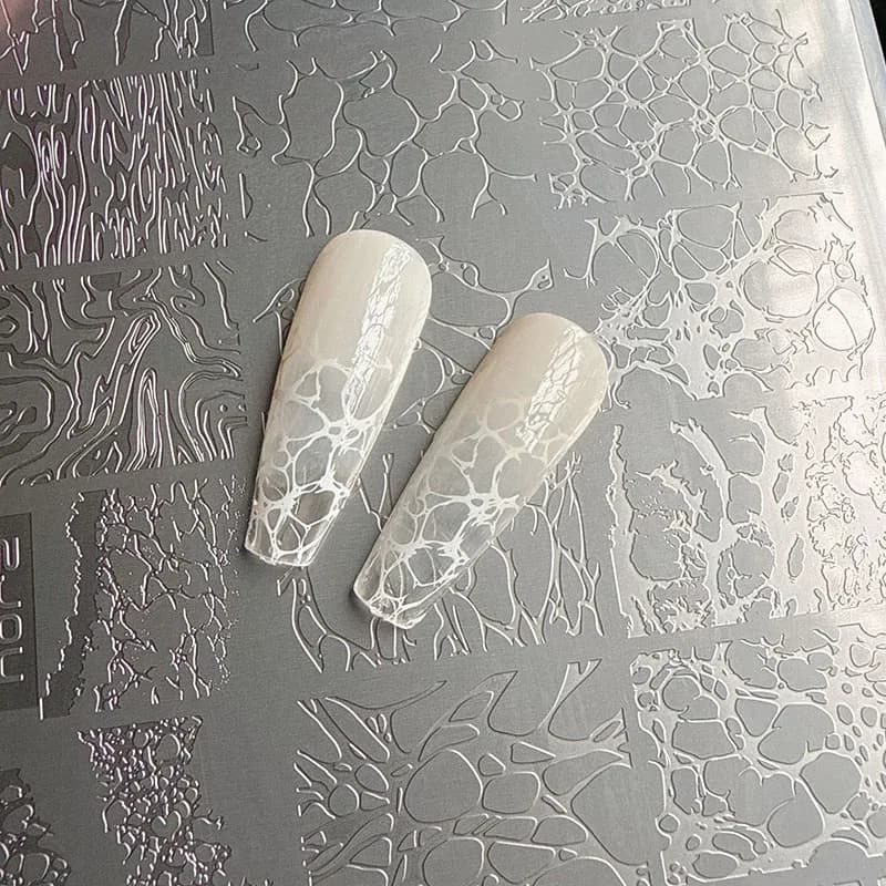 PLACCHETTE PER STAMPING NAIL ART, TEMPLATE A BOLLE, STRUMENTI