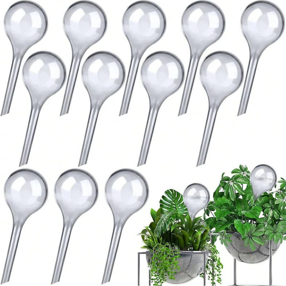 10PCS Globo di irrigazione Trasparente Dispositivo di irrigazione automatico Globi Vacanza Pianta d'appartamento Vaso Waterer Fiore Pianta di irrigazione dell'acqua Contiene