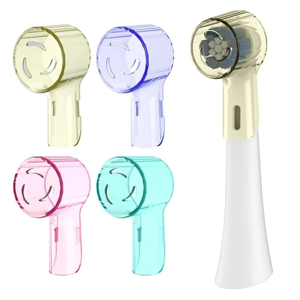 2/4pcs Portable Dustproof Toothbrush Head Covers Electric Toothbrush Dust Cap Replacement Heads for Traveling on Business Trip