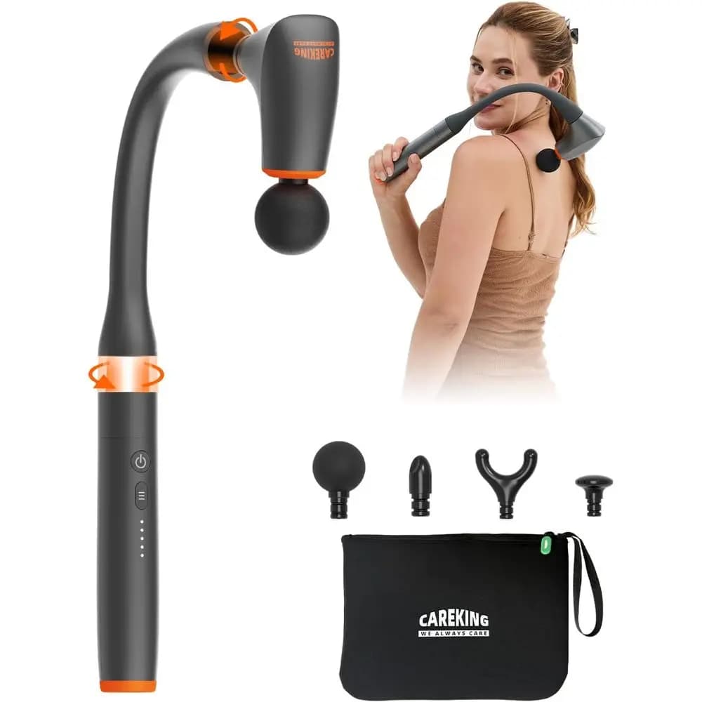 Pistola per Massaggio Muscolare Profondo Ergonomica e Portatile per Spalle, Braccia, Cosce e Vita - Ideale per Alleviare il Dolore e Recuperare i Muscoli