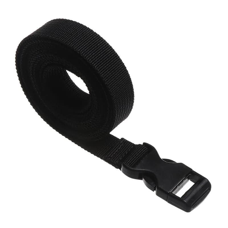 Nylon nero durevole 0.5 ~ 3M da viaggio legato Cargo Tie Down bagagli cintura per ciglia con fibbia a camma kit da viaggio strumento da campeggio all'aperto