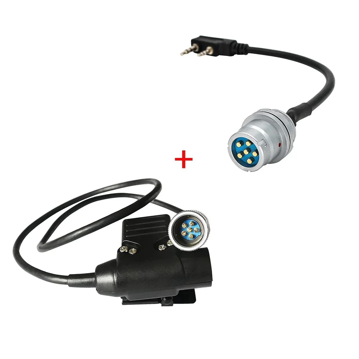 U94 6 Pin PTT + U-283 / U spina a 6 Pin passa a Kenwood connettore Walkie-talkie per PRC152 PRC148 custodia fittizia adattatore per cuffie tattiche