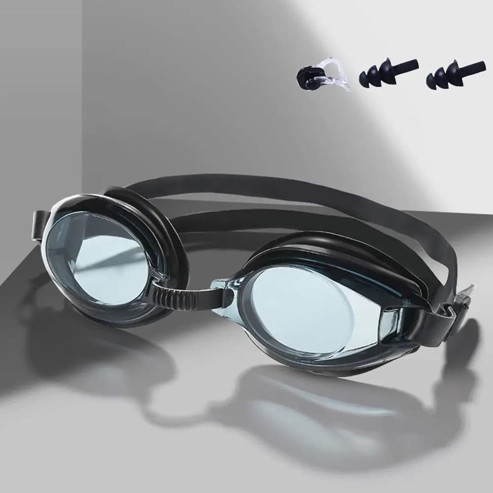 Adjustable Head Strap Swimming Goggles HD Clear Lens Soft Silicone Eye Seal Anti Fog Swimming Mirror Wide Underwater Vision